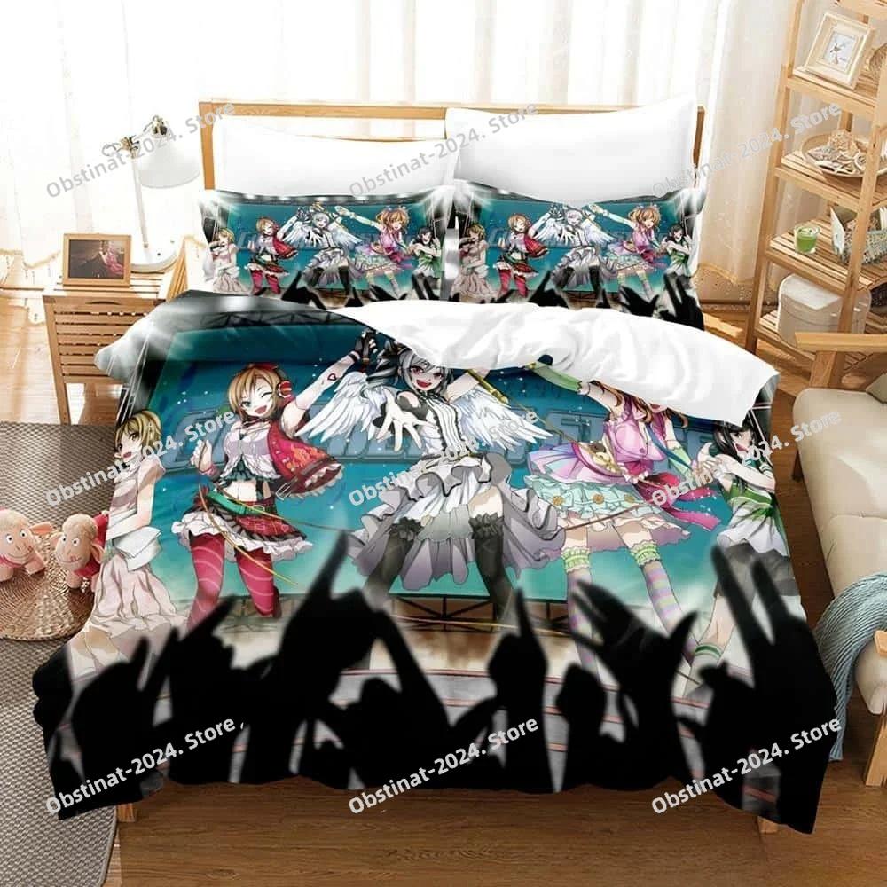 Fashion 3d Print Anime Kawaii Girls THE iDOLM@STER Bedding Set Single Twin Full Queen King Size Bed Set Bedroom Duvet cover Sets