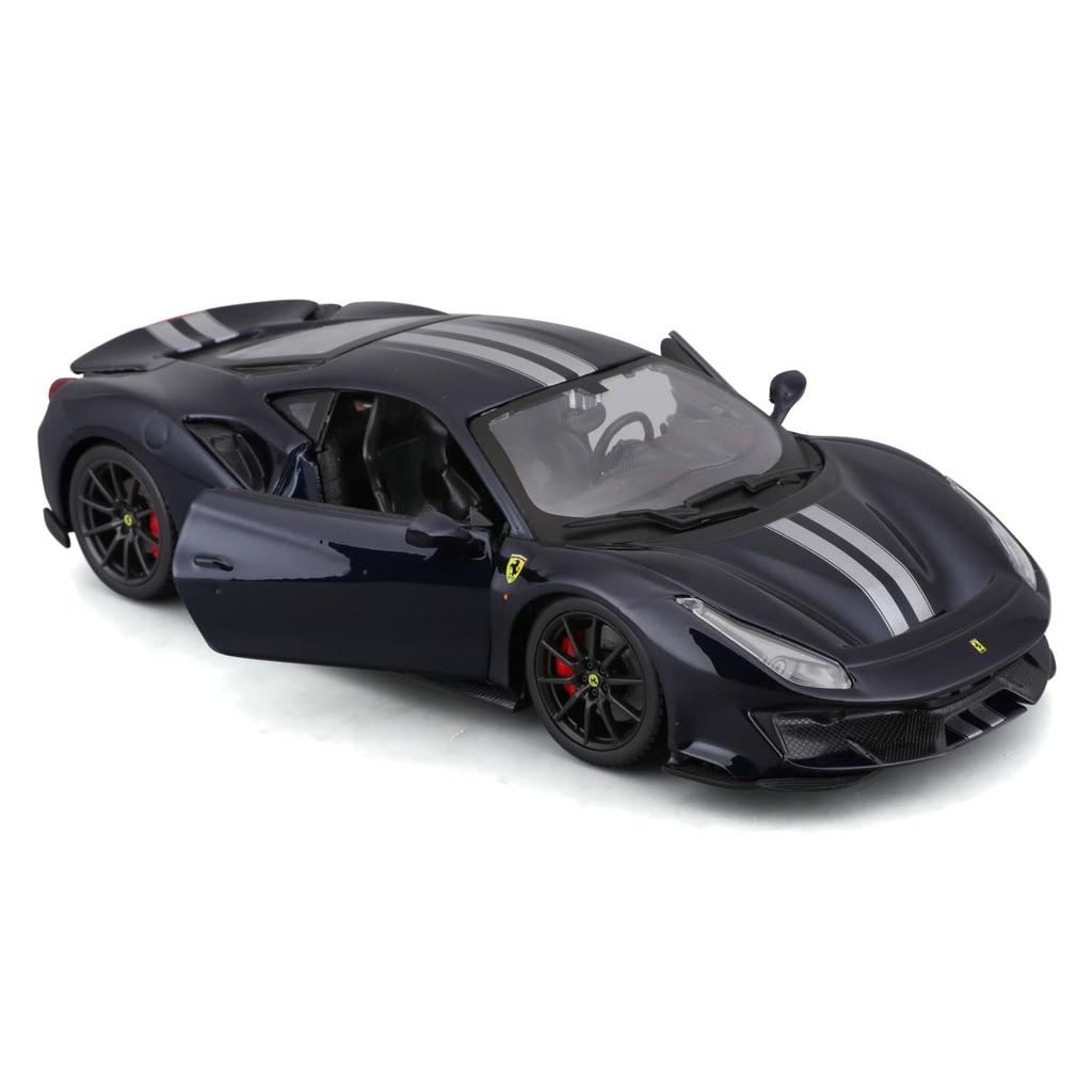 Bburago Ferrari 488 Pista Blue Diecast Miniature Finished Model BU 1/24 / Car, 18-26026