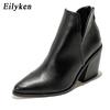 Fashion EilyKen Autumn Winter Casual Western Cowboy Ankle Boots Women Snake Cowgirl Booties Short Cossacks Botas High Heels Shoes