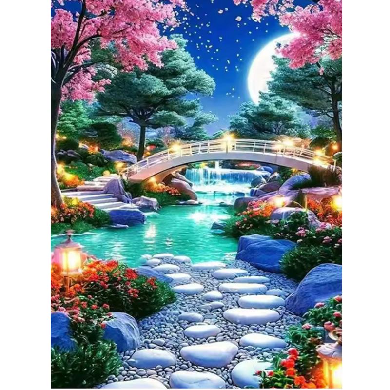 5D Diamond Painting, Flower Animal Sticker Diamond Cross Stitch Decorative Painting