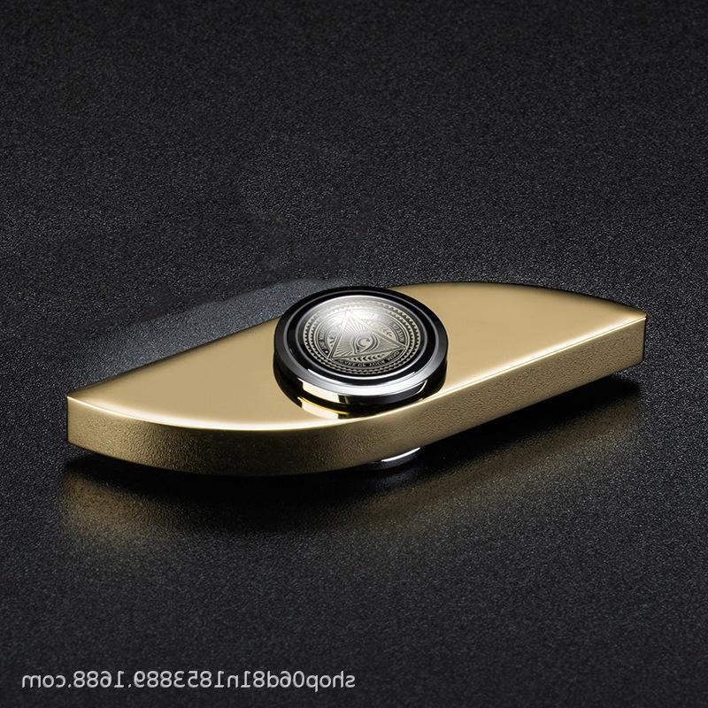 Seiko Stainless Steel Rotating Finger Gyroscope Decompression Toy - Silver