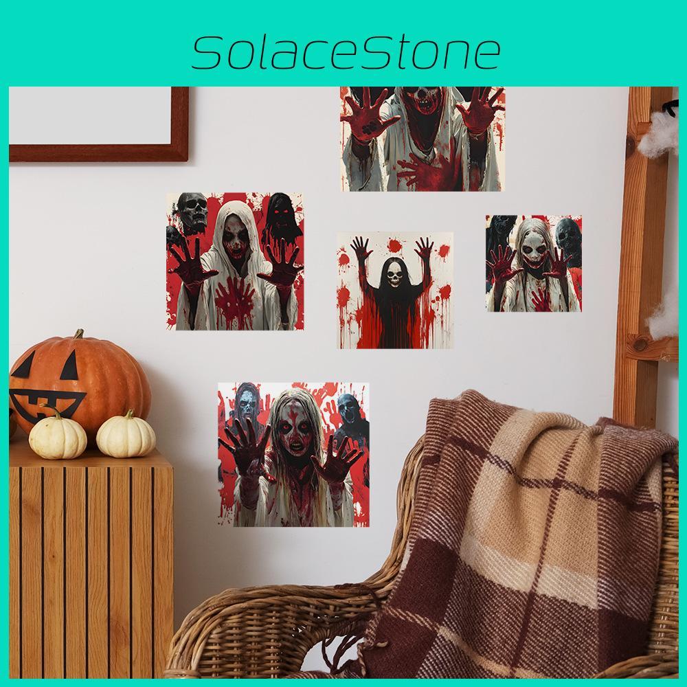 Originality Halloween Horror Zombie Blood Hand Wall Paste Decoration Sticker