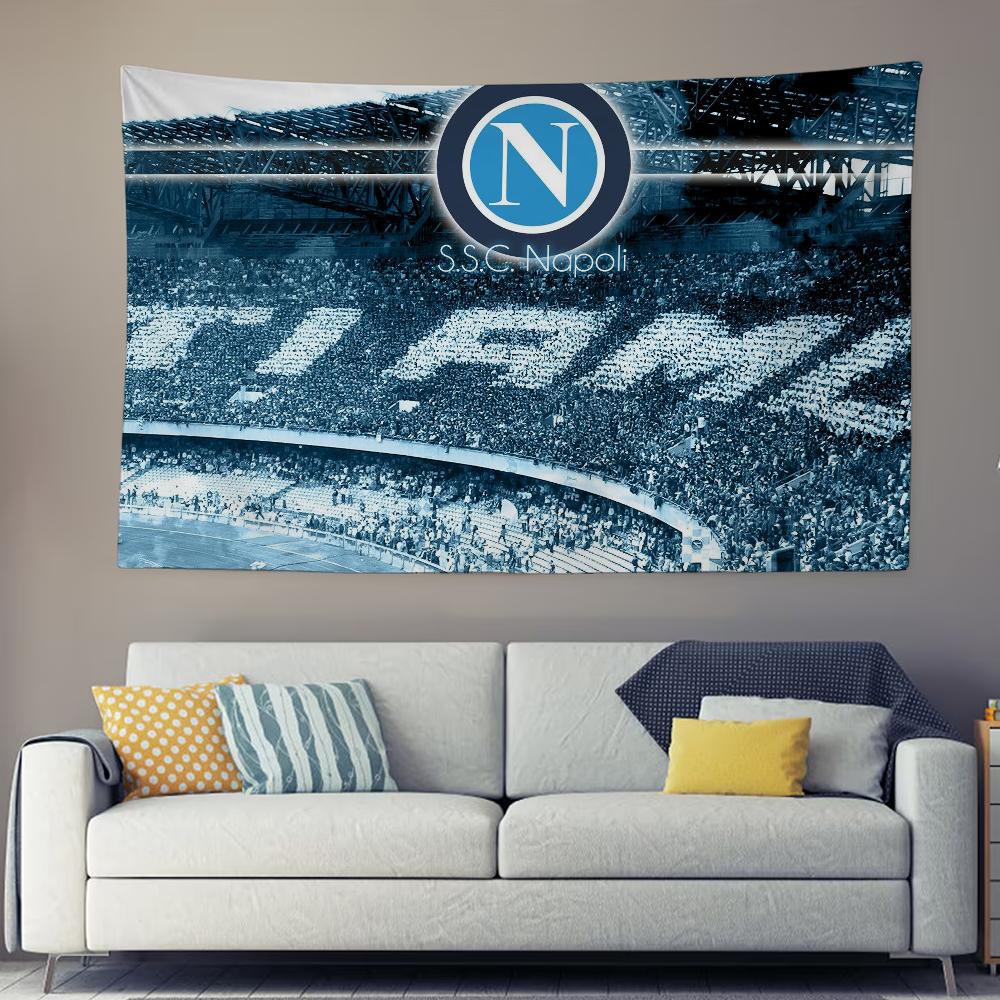 Napoli club Tapestry Decoration Bedroom Dormitory Background Cloth Holiday Home Party Living Room Club Cloth