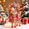 Shining Goat Hanging Ornament Acrylic Animal Hanging Decoration Christmas Tree Ornament  Bag Charms