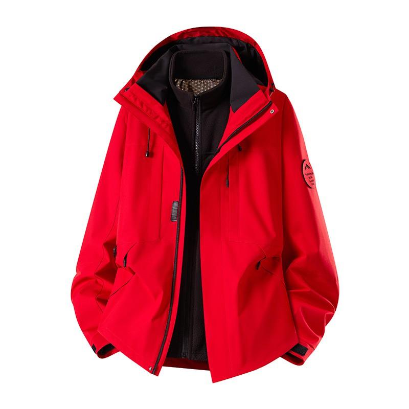 Womens 3-in-1 Hiking Jacket 2026 Lightweight Windproof Outdoor Shell With Removable Fleece Liner Small Stature