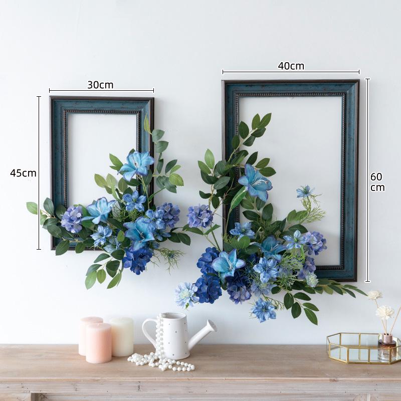 Floral Art Photo Frame Set for Wall and Window Decoration