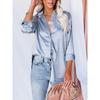 Blusas mujer de moda 2022 léto Top dámské košile Dámská šifonová košile s potiskem Halenky topy Dlouhý rukáv Elegantní žena