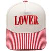 LOVER three-dimensional embroidery color matching truck driver hat European and American men and women couples casual sunshade baseball cap