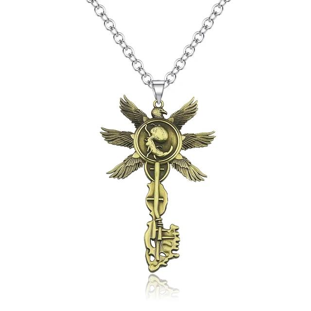 Residents Evils 8 Village Key Chains Vintage Six-Winged Unborn Key Pendant Keychain for Women Men Keyring Jewelry