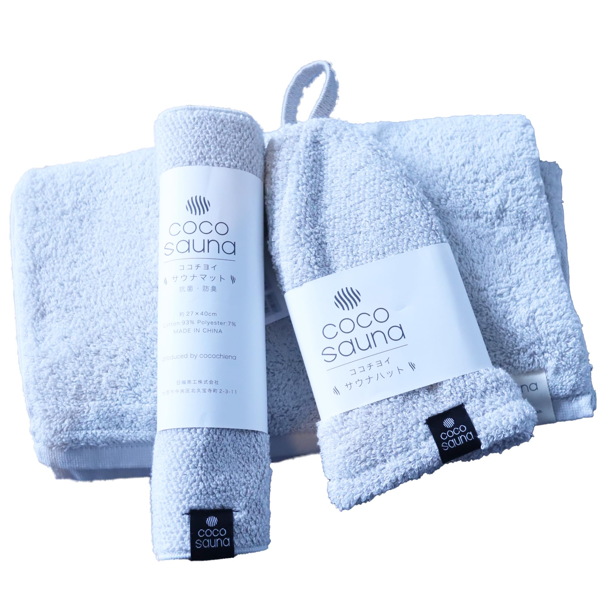 

Sauna sauna wrapping hat mat slim bath [Sakiya] hat, goods, towel, cocochiena, (gray, + + towel) сірий колір