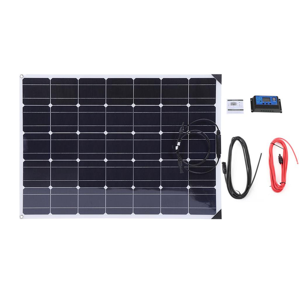 150W Flexible Solar Panel 20A Solar Controller 10M Extension Cable for Motorhome Boat