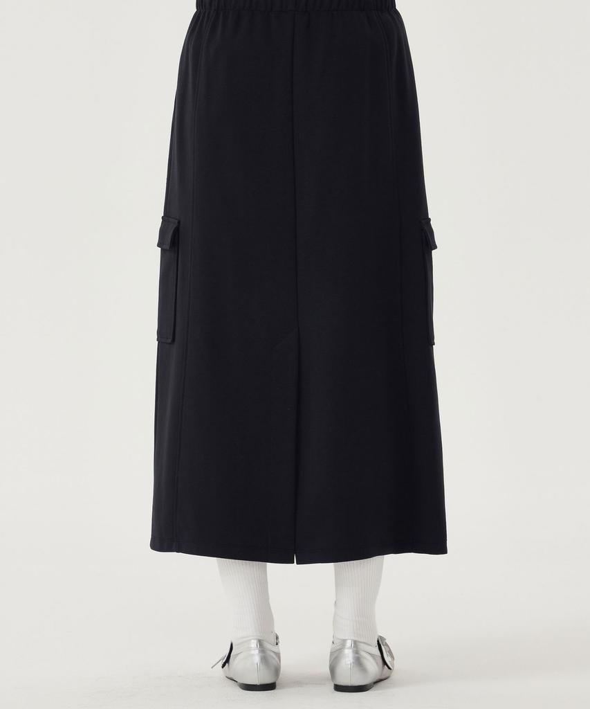 Covernat Woman Sweat Cargo Skirt Black