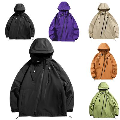 Men's Spring And Hooded Jacket Men's Water-repellent Windproof All-match Trendy Outdoor Clothing Fashion Jacket