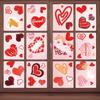 Bow Flower Rose Glass Electrostatic Film PVC Love Heart Window Decals  Glass Mirror