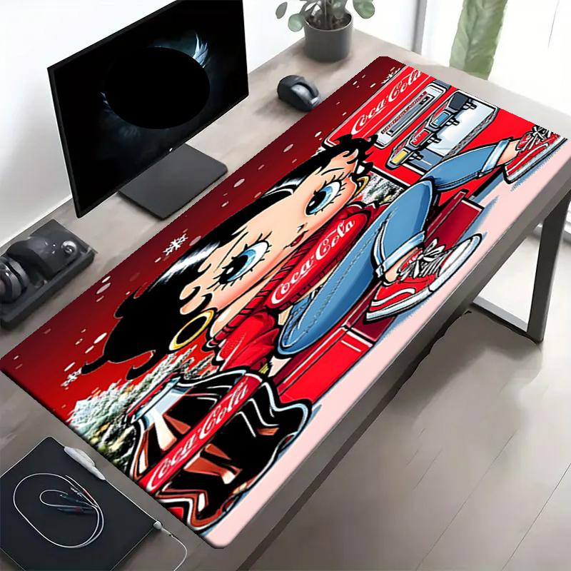 Sexy Doll Print Mouse Pad, Anti‑Slip Desktop keyboard Mat, for PC Laptop Gaming Working Daily Use, Cool Festival Surprise Gift