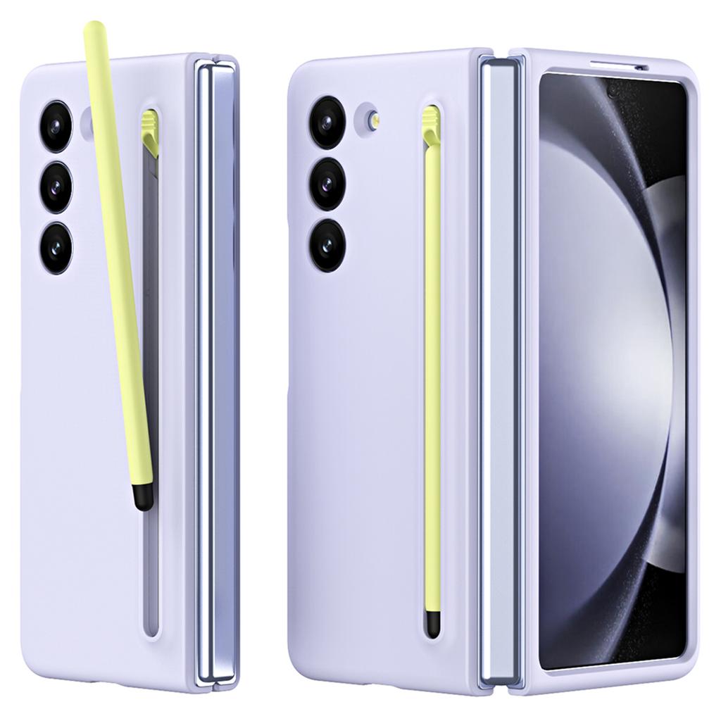 For Galaxy Z Fold6 5G Phone Case Skin-Touch Hard PC Shell with Stylus
