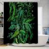 Botanical Shower Curtain Tropical Leaves Greenery Forest Nature Bathroom Decor Set Waterproof Vintage Farmhouse Wall Art
