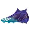 A pair of shipped X10 fly-woven football shoes men's high-top long nails TF broken nails grass training shoes