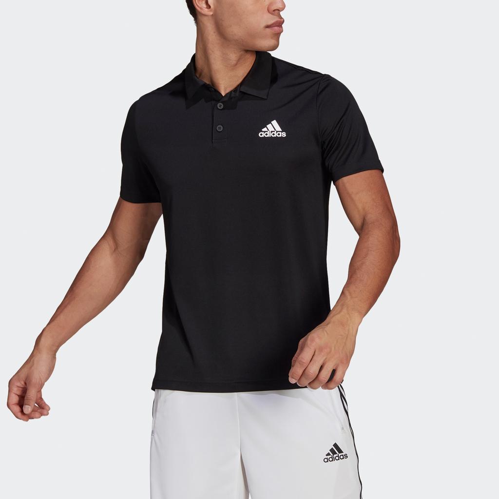 adidas M Pl Ps Training Sports Breathable Short Sleeve Polo Shirt Black Men's GM2134