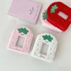 Plush Strawberry Photocard Holders Binder Cover 3 Rings Refillable Photocard Picture Storage Photo Album Collect Book