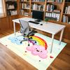 rainbow cloud Crystal Velvet chair mat Area Rug - Non-Slip, Floor Mat, Office Desk Chair Rugs, Bedroom Decor.Christmas Gift-1106171