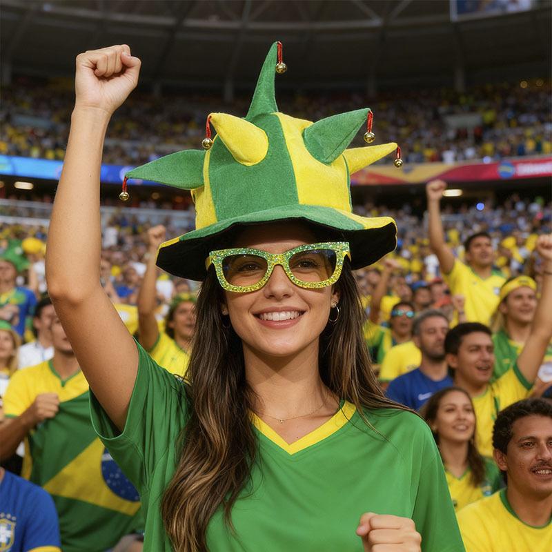 Fan Hat,  Football Hat,  Flag Hat, Hat For Cheering And Supporting Fans.