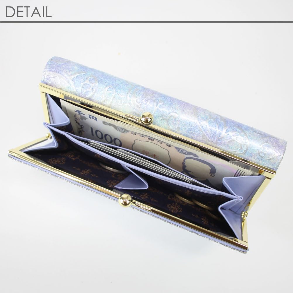 ANNA SUI Damen Langbörse im Antik-Stil mit Schlangenmotiv, Verschluss und Schmetterlingsdesign (Rosa) 316890