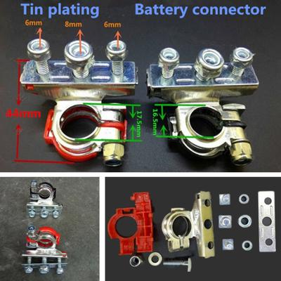 Bornes de connecteurs de batterie, 2 pièces, positif et négatif, Van, véhicule, voiture, camion, pinces
