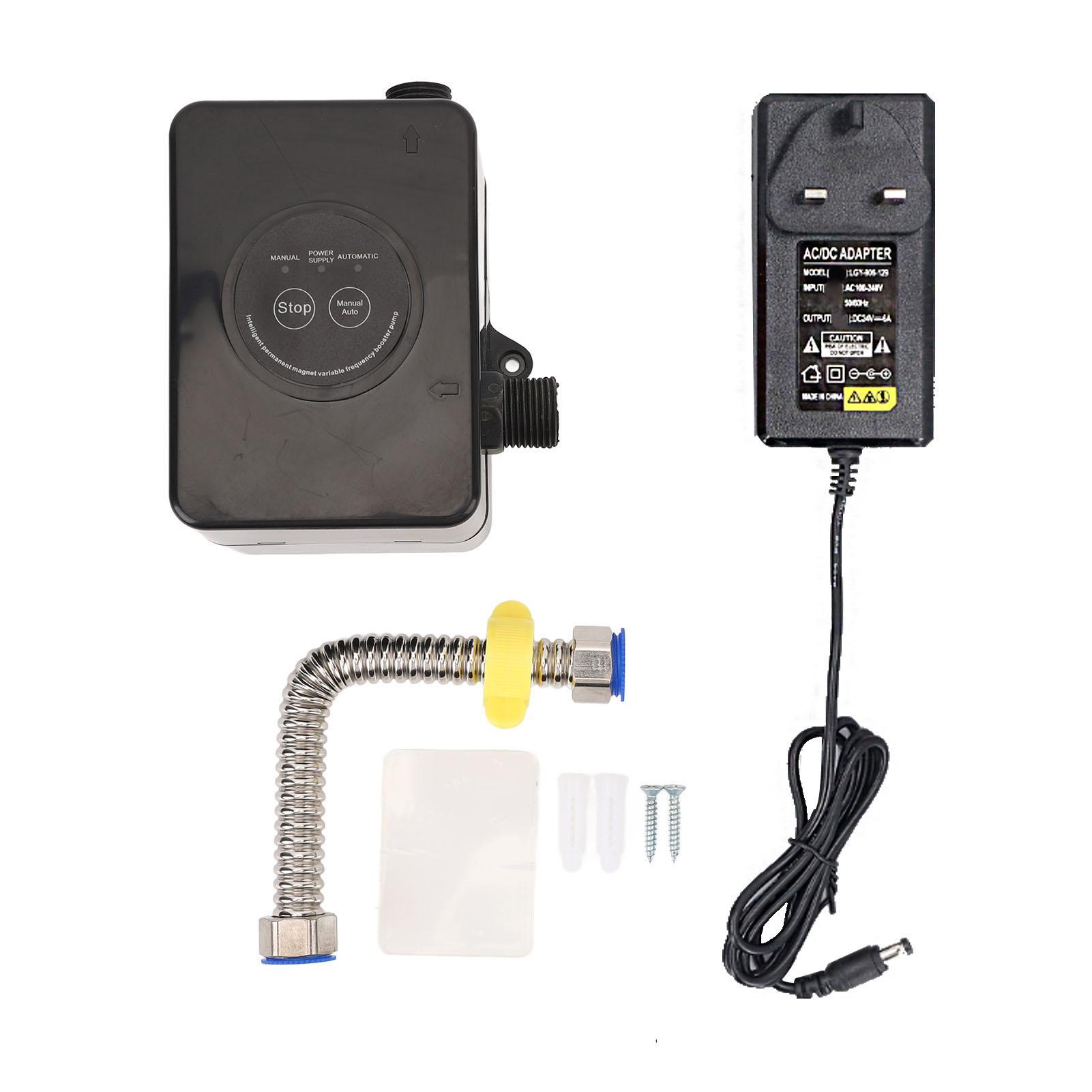 

Насос для підвищення тиску води 100 Вт, 32 л/хв, 25 м, повний автоматичний підйом, низький рівень шуму, 24 В, насос для кухні GB Plug