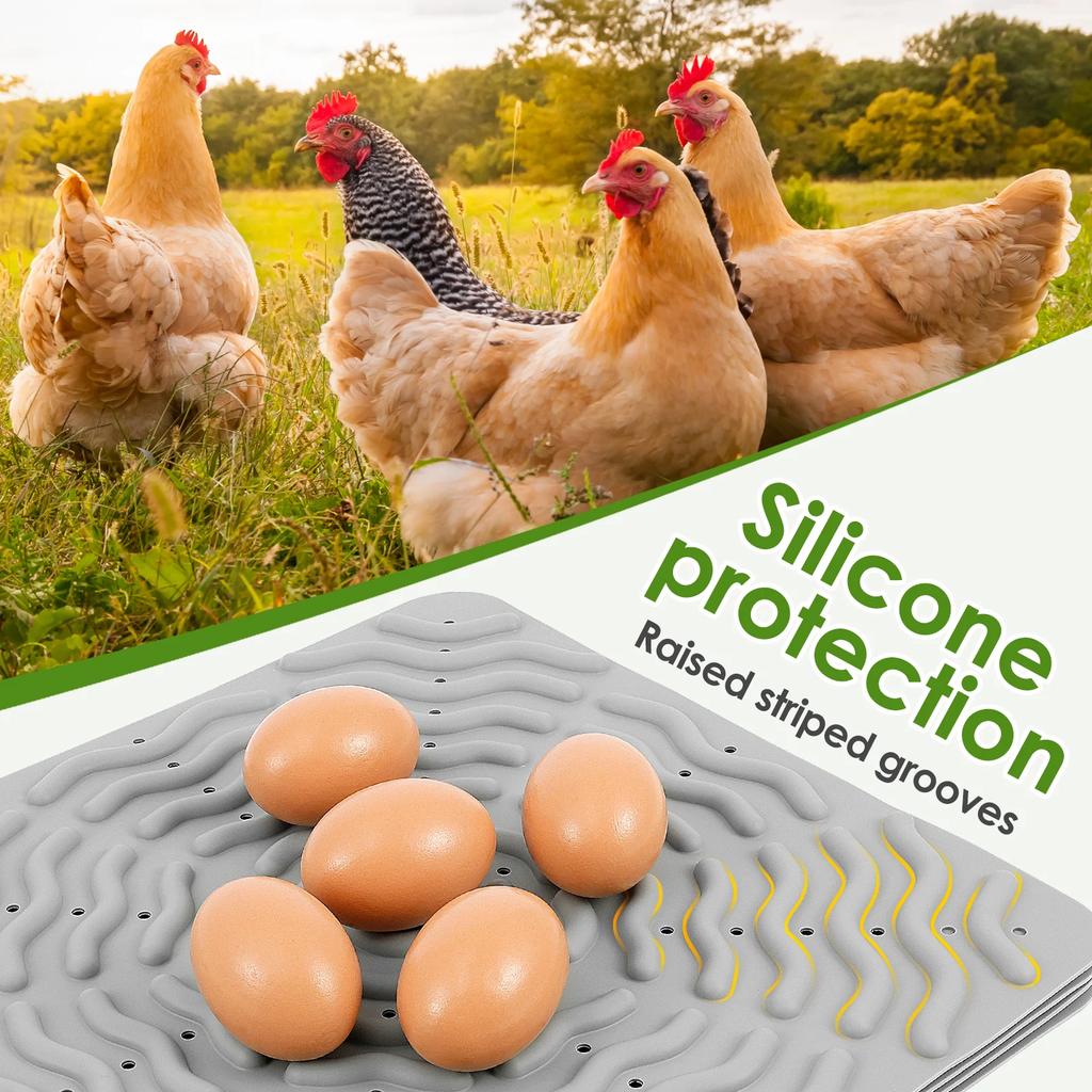4Pcs 12inch Silicone Hen Nesting Pad Washable Reusable Soft Nesting Bedding Pad Farm Poultry Laying Egg Mat Chicken Accessories