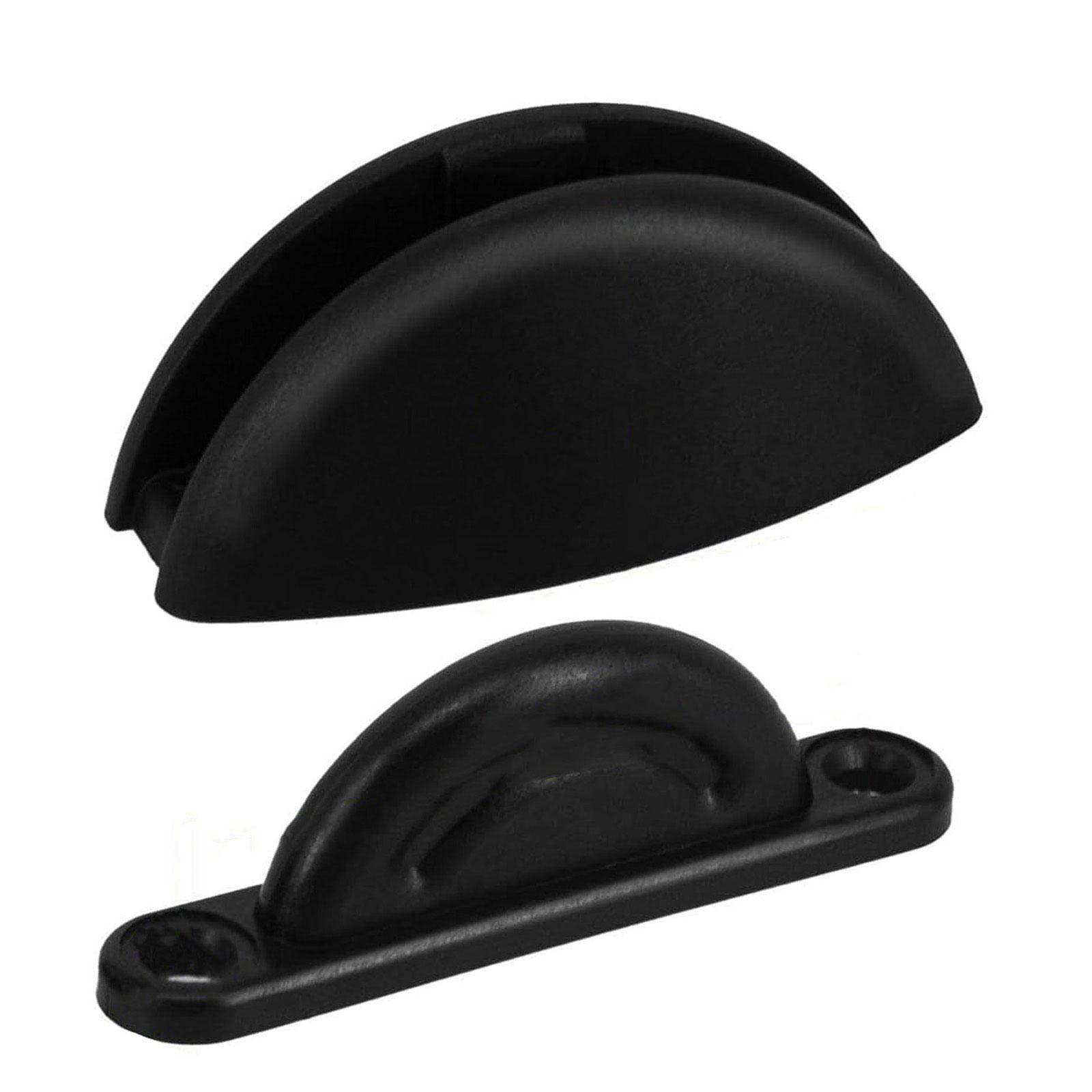 

Nylon Door Catches Limiter Suitable For Caravans Motorhomes Cabinet Boat Use And Drawer Stability Installation Pack Of 2 B чёрный