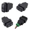 Car Dual Key Switch Dualradar Power Supply LED Headlight Switch Button For Mitsubishi ASX LancerEX Pajero V73 V93 V97
