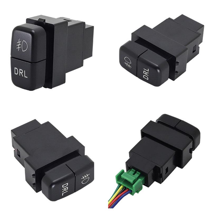 Car Dual Key Switch Dualradar Power Supply LED Headlight Switch Button For Mitsubishi ASX LancerEX Pajero V73 V93 V97