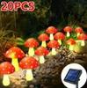 Outdoor Waterproof Solar LED Mushroom Light for Garden and Courtyard Decor