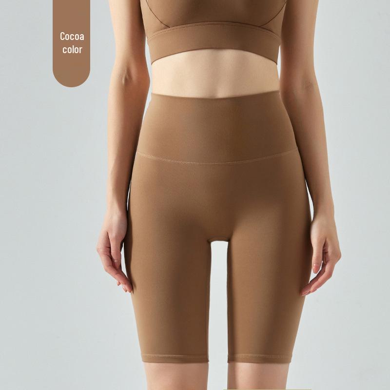 

High-Waisted Butt-Lift Yoga Capris with Back Pocket - Seamless, Tight-Fit & Slimming Shorts for Running & Fitness Small