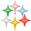 10 Inch Four-Pointed Star Balloon Aluminum Film Light Plate 24 Inch Cross Star Balloon Party Decoration Arrangement Quadrangle Ball