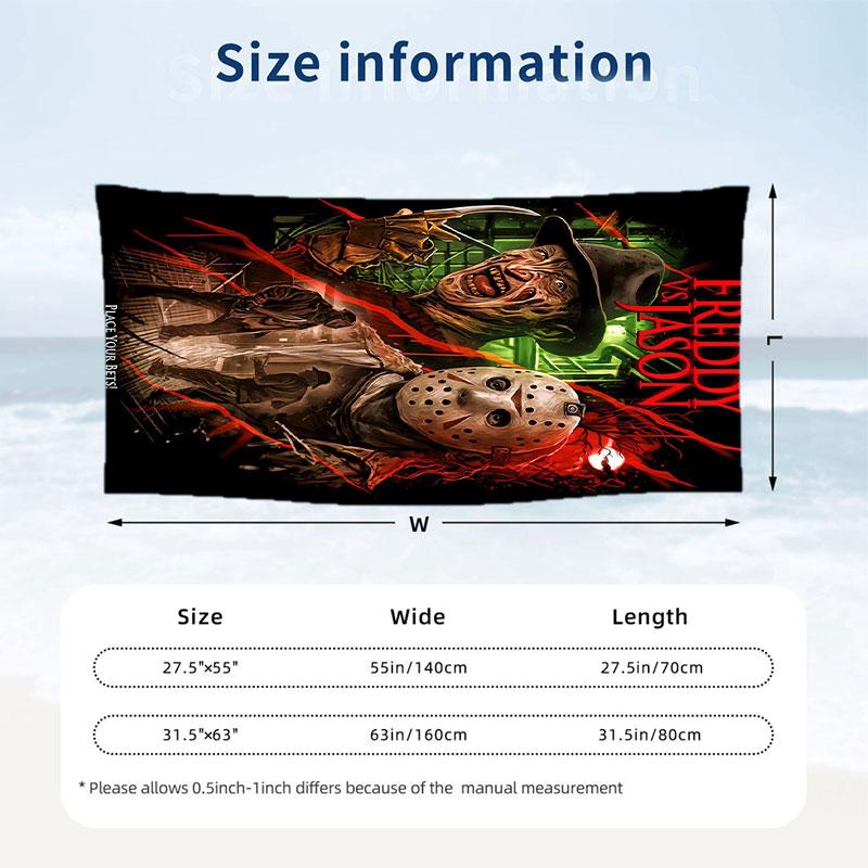 Large Beach Towel Quick Dry Absorbent Towel For Beach IndoorFriday the 13th Jason Voorhees