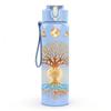 1PC Glowing Tree Of Life Print 750ml Color Plastic Sports Water Bottle Leakproof Flip Straw Lid Suitable for Sports Office Home Use