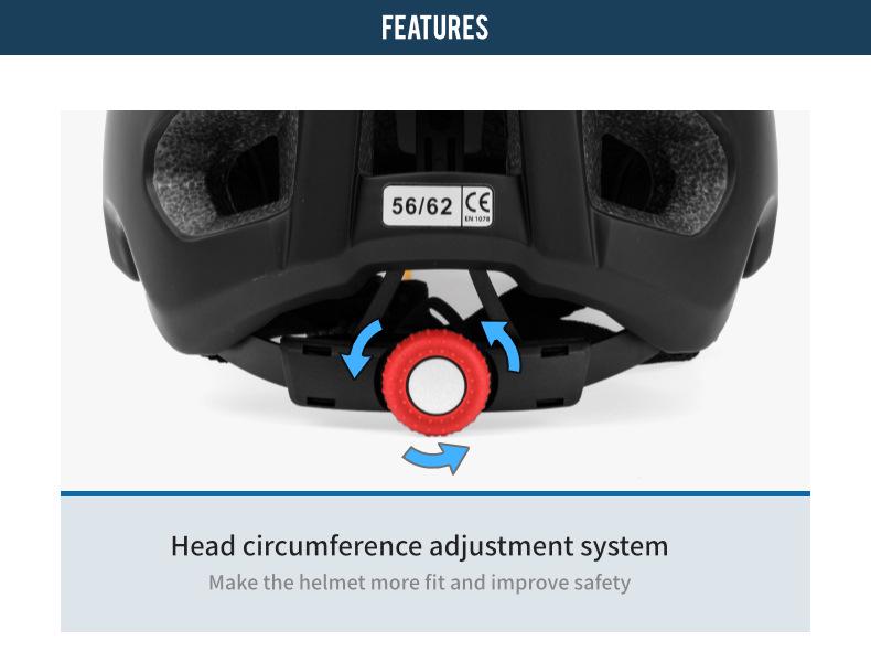 BATFOX Men's Mountain Bike and Skateboard Safety Helmet