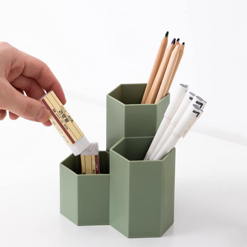 Plastic Pencil Jars Green Pencil Organizer Cute Desk supplies  Office