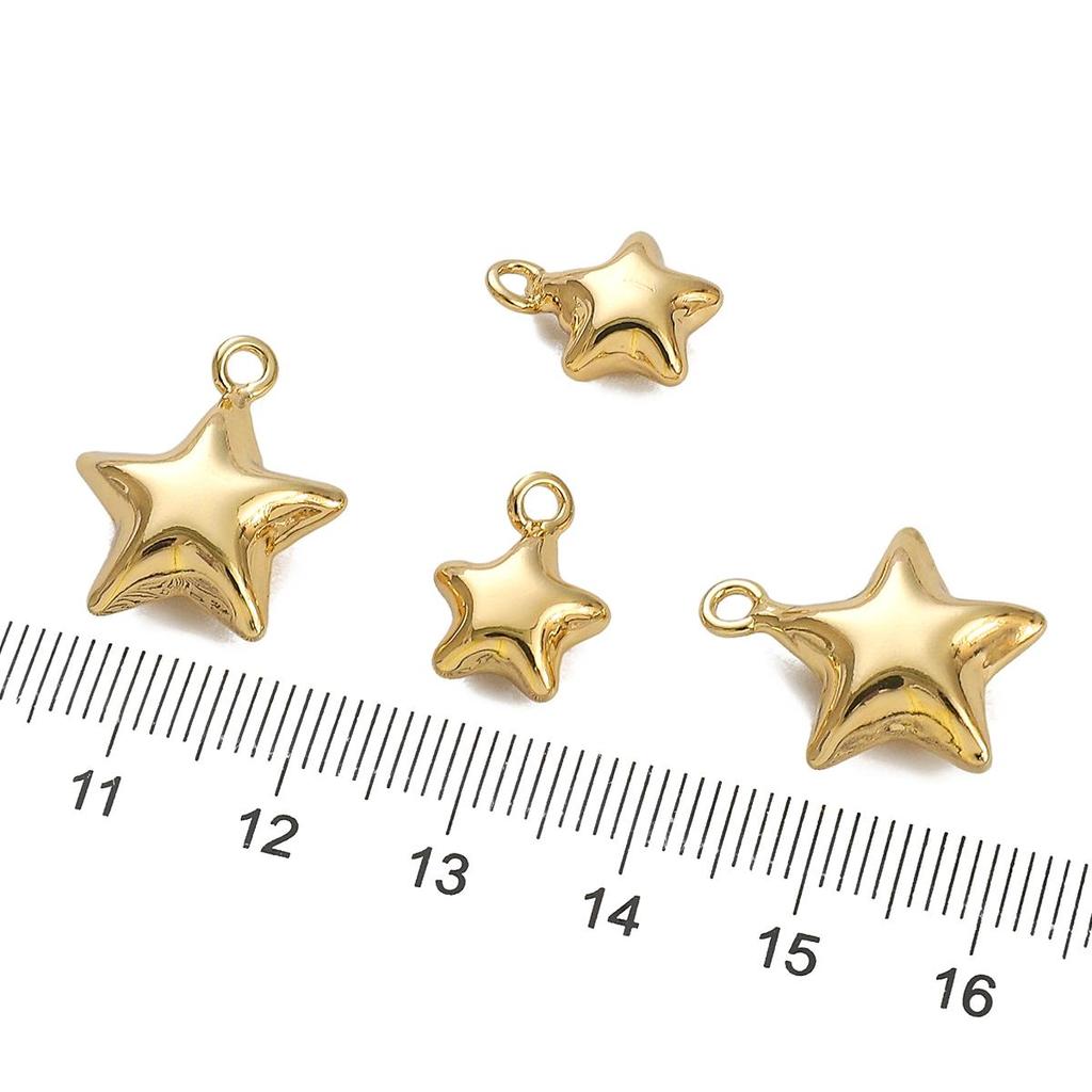 1pc Copper Star Charm Pendant for Bracelet Necklace Earring DIY Jewelry Making Findings