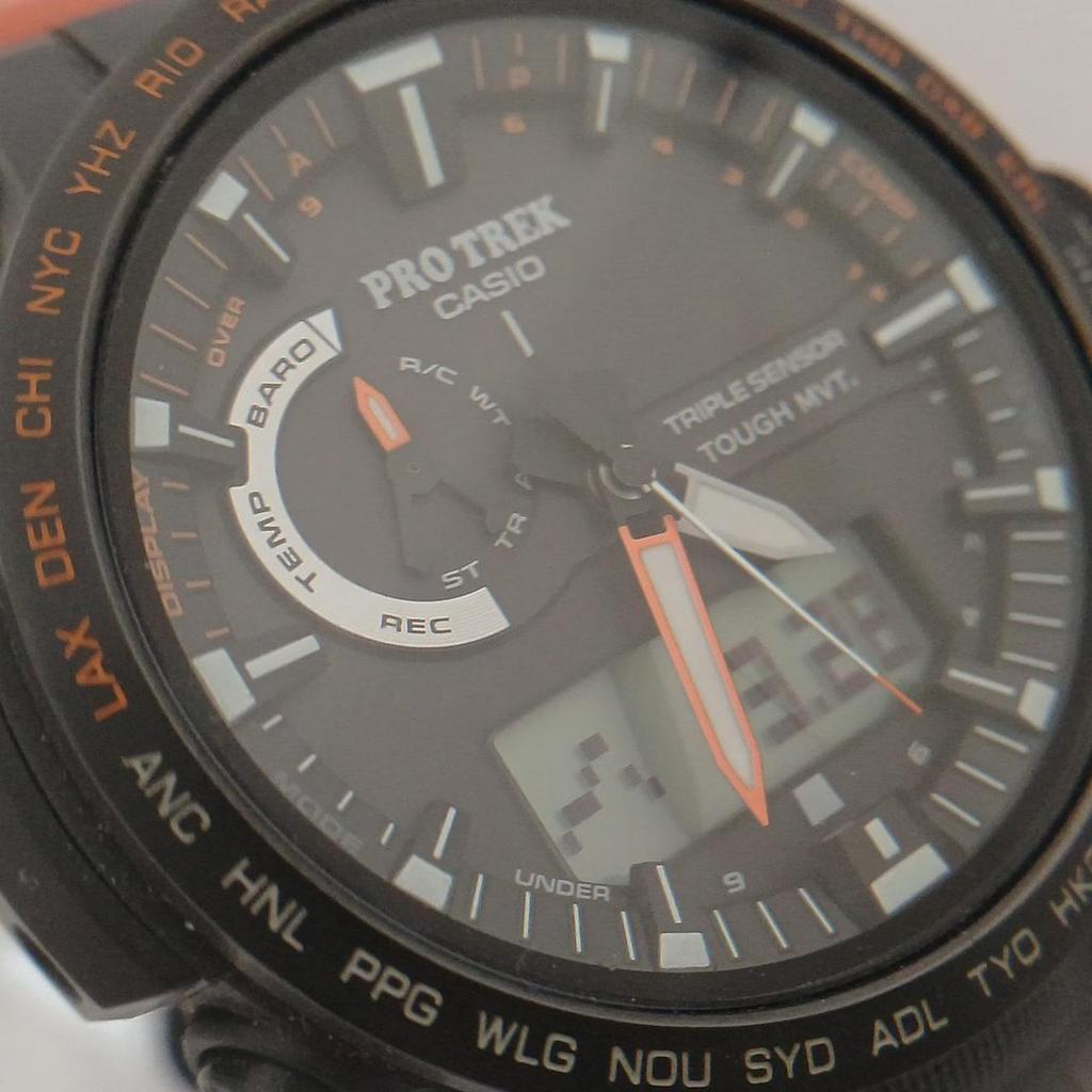 Used CASIO PRO TREK PRW60YJP Solar Radio Watch