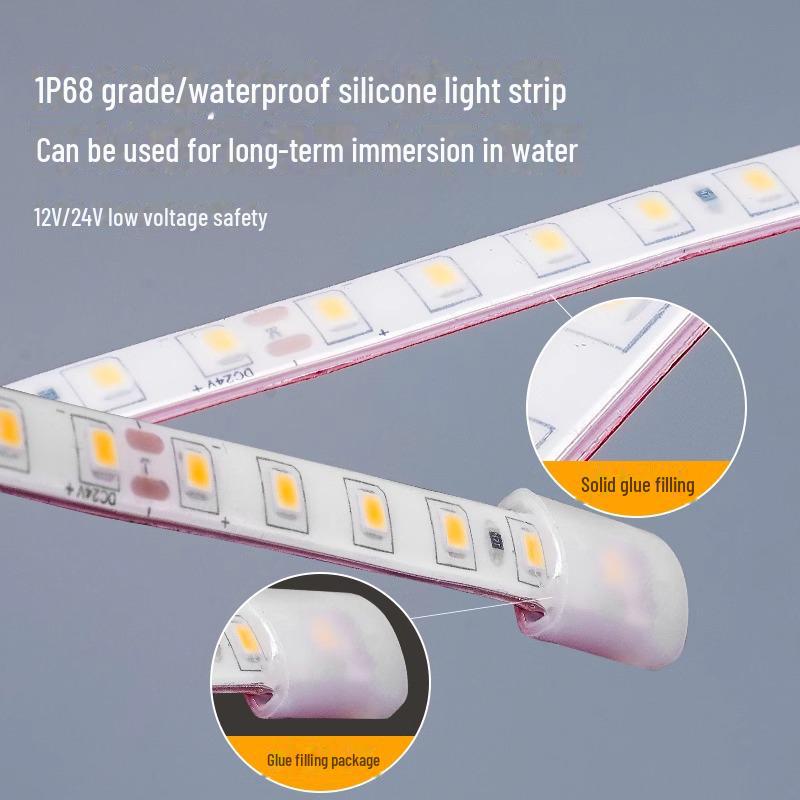 Flexible Outdoor Waterproof LED Atmosphere Light Strip (Self-Adhesive, Round Top)