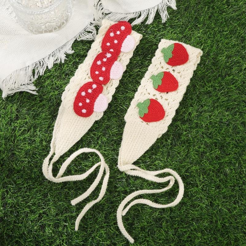 Women's Headbands Triangles Headscarves Elastic Lovely Pattern Hair Scarf Women's Girls Hair Accessory