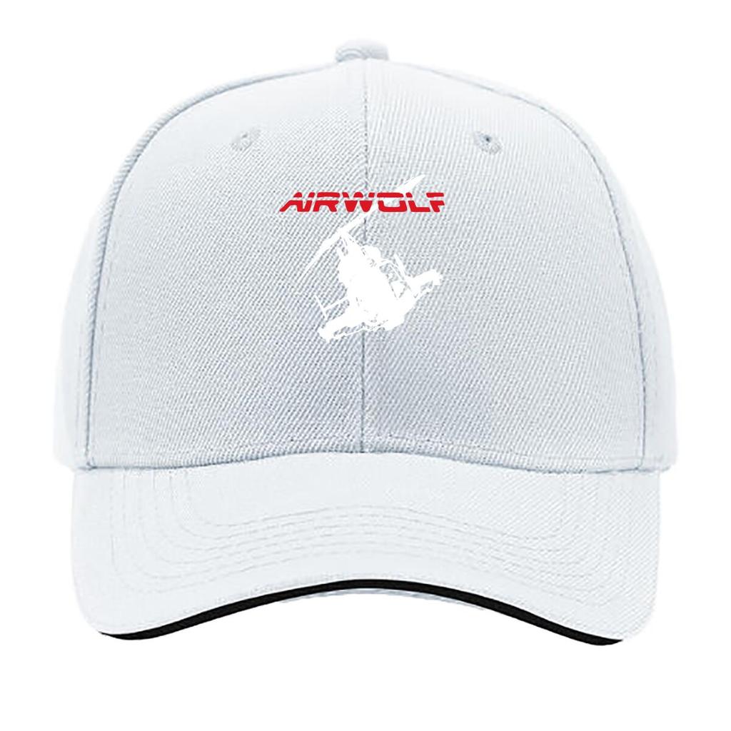 Airwolf Design with a Helicopter Symbol, Celebrating a Classic TV Series and Its Iconic Elements Sandwich Baseball Cap