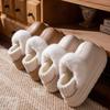 Thick Soled, Height Increasing, Removable and Washable Cotton Slippers for Women In Autumn and Winter, Velvet Waterproof Cotton Shoes for Women