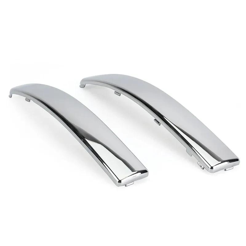 For Fiat 500 2007 2008 2009 2010 2011 2012-2015 Chrome Silver Front Bumper Upper Grill Moulding Lower Trim 735455056 735455057