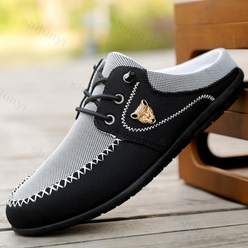 Fashion Men's Slippers Comfortable Non Slip Outdoor Fashion Slippers Summer 2025 Large-size 45 46 47 48  Outdoor Sports Half Slippers