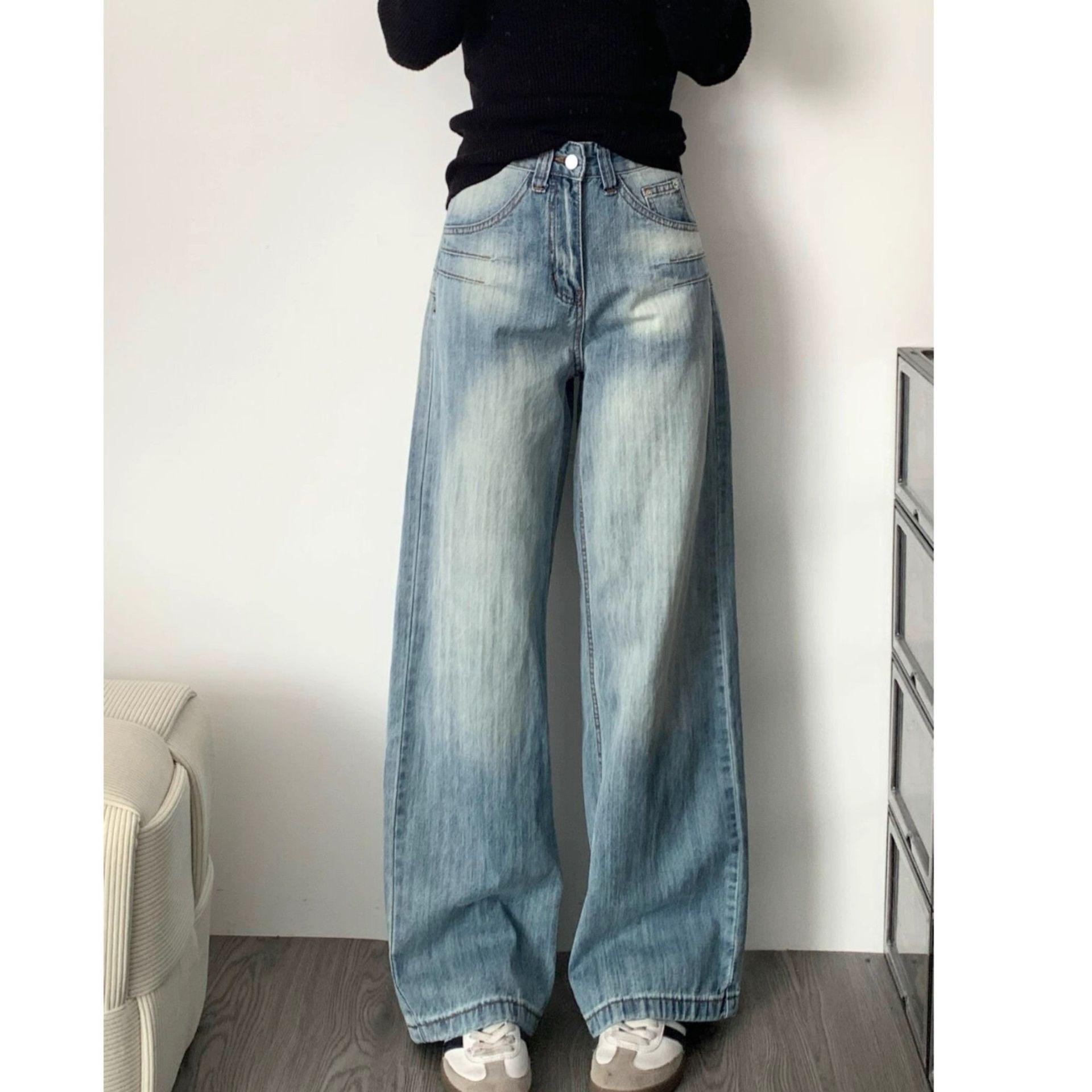 

Женские ретро джинсы с высокой посадкой, вышивкой и прямыми штанинами - Коллекция Ранняя Весна 2XL