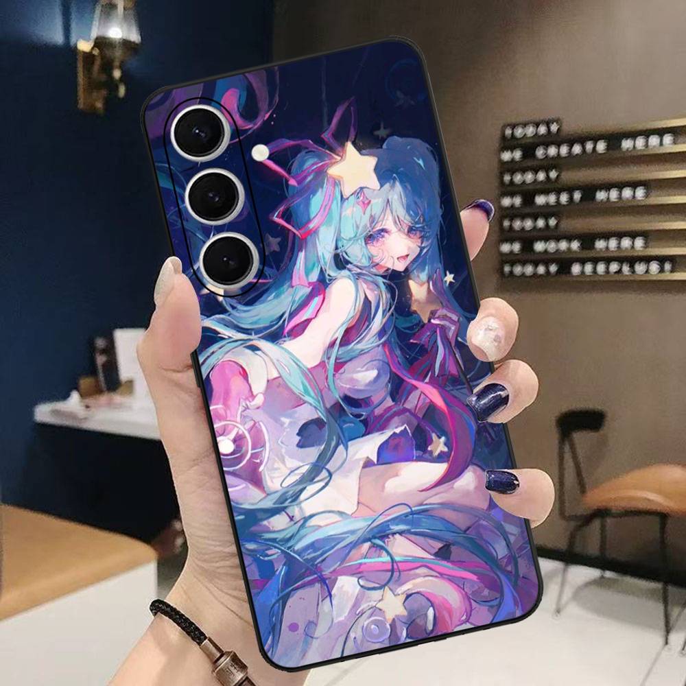 Kawaii H-Hatsune Miku Handyhülle Für Samsung S 20 21 22 23 Lite Plus Ultra Klar Handyhülle Funda